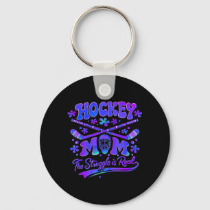 Llavero Madre de Hockey La Lucha Es Real Máscara de Porter