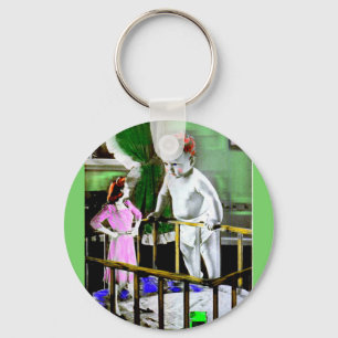 Llavero Madre de los años 40 y su bebé gigante