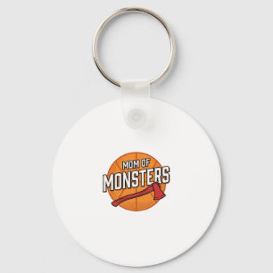 Llavero Madre de Monstruos Diseño de Mamá de Baloncesto Vi