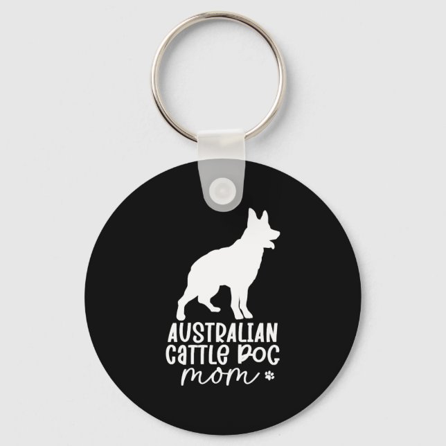 Llavero Madre de perro de ganado de Australia (Anverso)