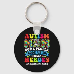 Llavero Madre del autismo criando a héroe Groovy desordena