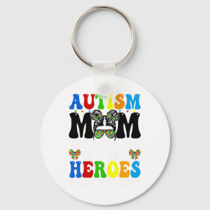 Llavero Madre del autismo criando a héroe Groovy desordena
