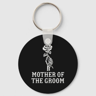 Llavero Madre Del Novio Esqueleto Gótico Soltero Bodas