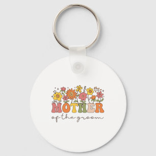 Llavero Madre Del Novio Floral Silvestre Soltero Par