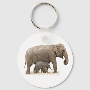 Llavero Madre e hijo elefante