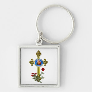 Llavero Madre María cruzada