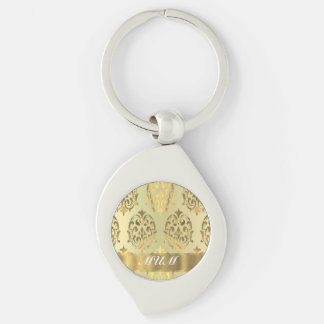 Llavero Madre personalizada de damasco de oro