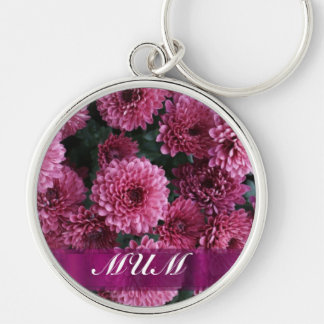 Llavero Madre personalizada de flor rosa