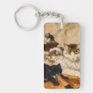 Llavero Madre y sus gatitos