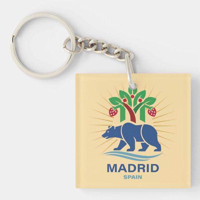 Llavero Madrid España Europa (Frente)