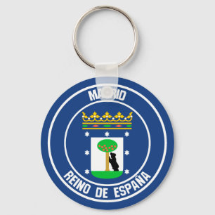 Llavero Madrid Round Emblem