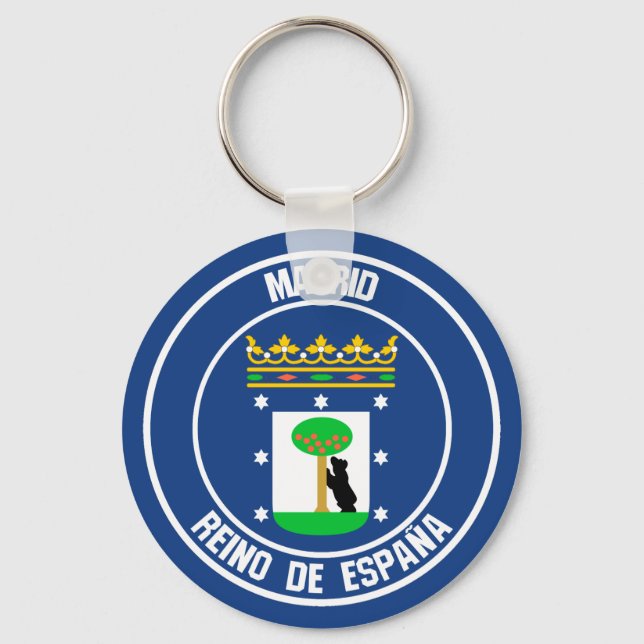Llavero Madrid Round Emblem (Anverso)
