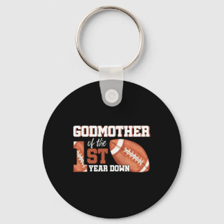 Llavero Madrina Del Fútbol De Cumpleaños De 1 Año