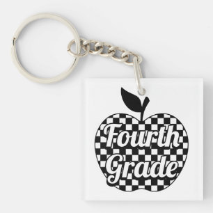 Llavero Maestra de 4° grado verificó manzana