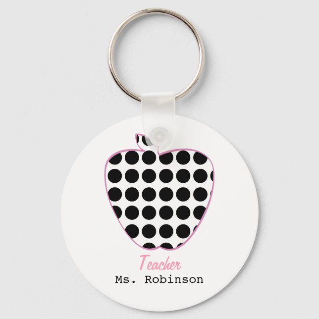 Llavero Maestra de Apple Polka Dot (Anverso)