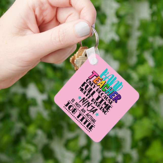 Llavero Maestra De Banda Sólo Porque Enseñanza Múltiple A  (Mano)