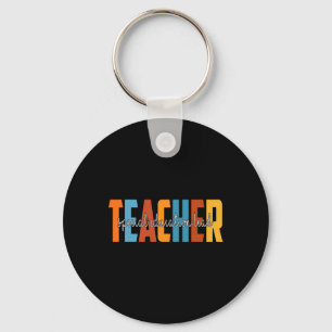 Llavero Maestra De Enseñanza Especial Enseñanza De Otoño A