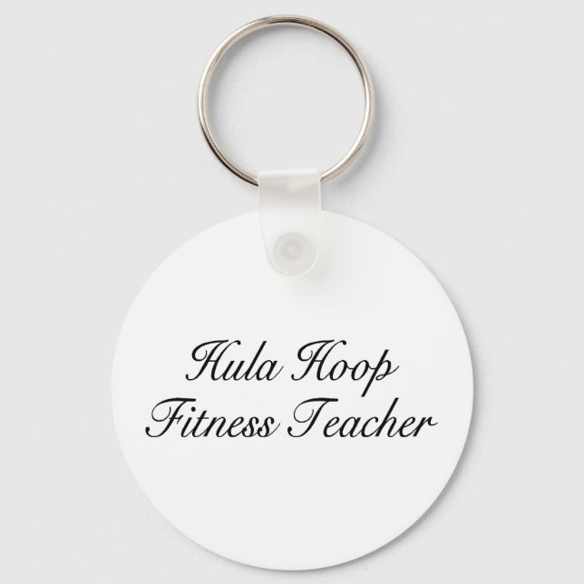 Llavero Maestra de fitness Hula Hoop (Anverso)