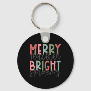 Llavero Maestra de merry Navidades estudiantes brillantes