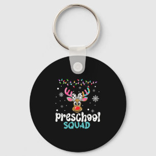 Llavero Maestra de preescolar navidad equipo de preescolar