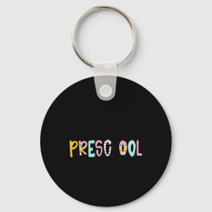 Llavero Maestra Elegante Lápiz Cuaderno Hola Preescolar Do