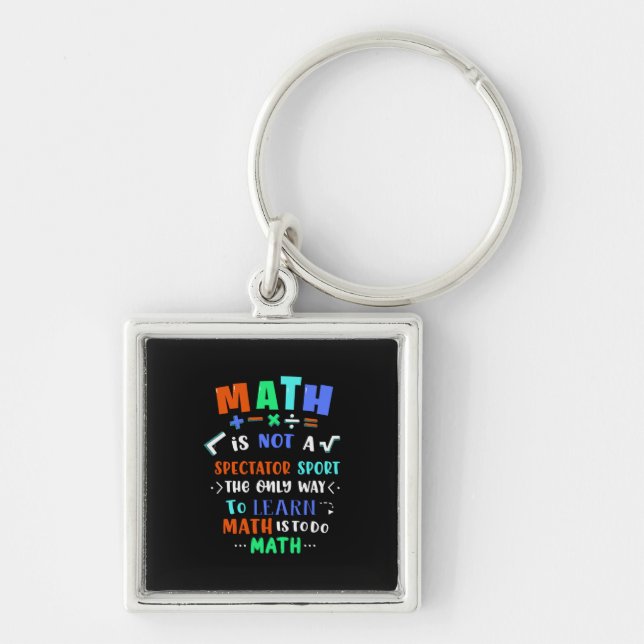 Llavero Maestra Gift Math No Es Espectador (Frente)