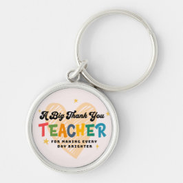 Llavero Maestra Gracias Keychain - Regalo para los educado