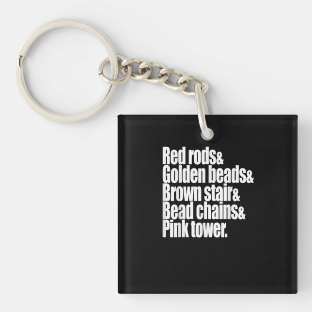 Llavero Maestra Montessori (Frente)