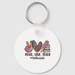 Llavero Maestras de quinto grado chicas equipo de paz amor