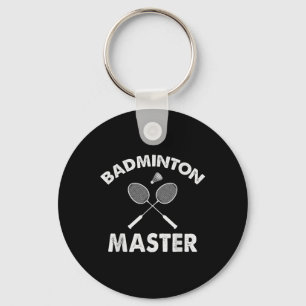 Llavero Maestro de bádminton Divertido jugador de bádminto