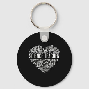 Llavero Maestro de Ciencias Corazón Orgulloso Diseño de En