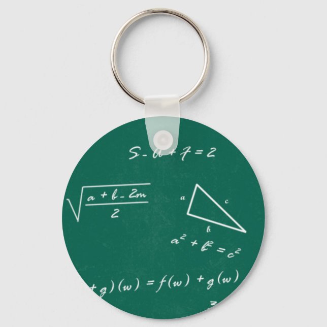 Llavero maestro de matemáticas algebra geek (Anverso)