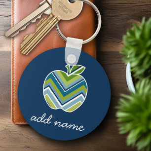 Llavero Maestro personalizado Apple con patrón Chevron a l