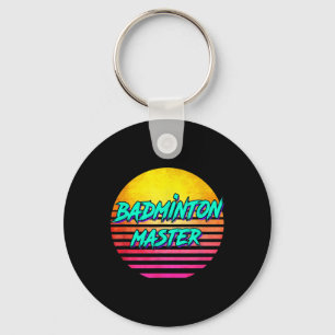 Llavero Maestro Retro de Bádminton de los 80
