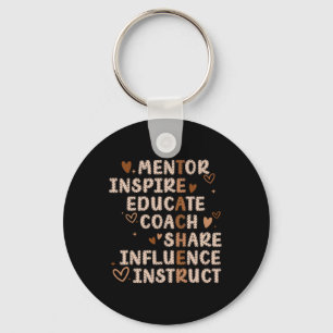 Llavero Maestros mentores inspiran a educar a los entrenad