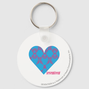 Llavero Magenta-Aguamarina 3 del damasco