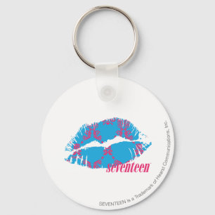 Llavero Magenta-Aguamarina del damasco