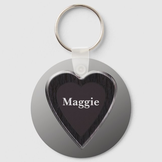 Llavero Maggie Heart Keychain por 369MyName (Anverso)