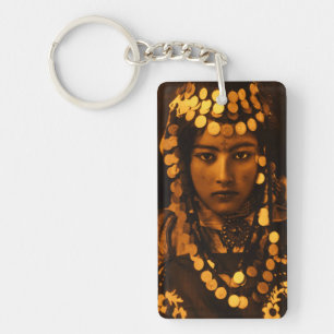 Llavero Maghreb dorado mujer Chica bereber nail