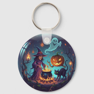 Llavero Magia de la noche de Halloween de la bruja