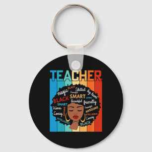 Llavero Magia de Maestra Negra Educación de Historia Negra