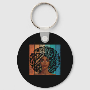 Llavero Magia de niña negra melanina regalos afro melanina