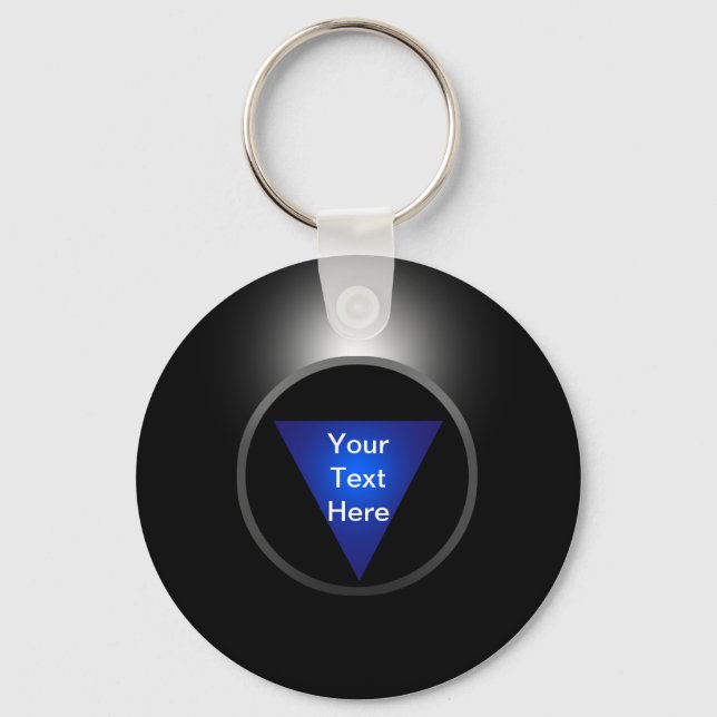 Llavero Magic 8 Ball - Tu texto (Anverso)