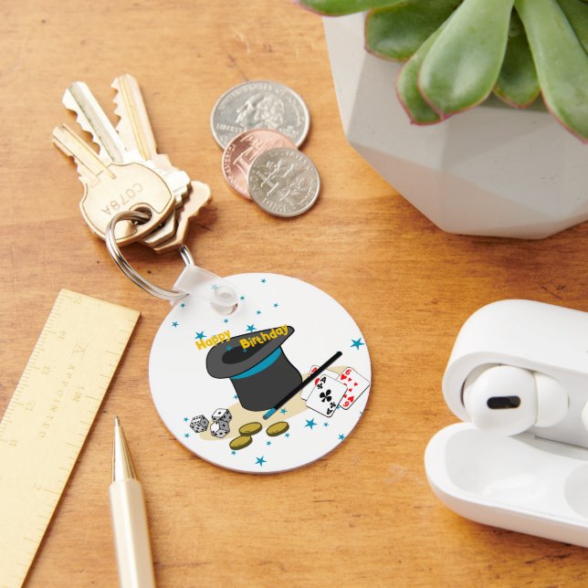 Llavero Magic Show Happy Birthday Kids Party Favor (Escritorio )