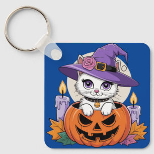 Llavero Mágica del gato otoñal