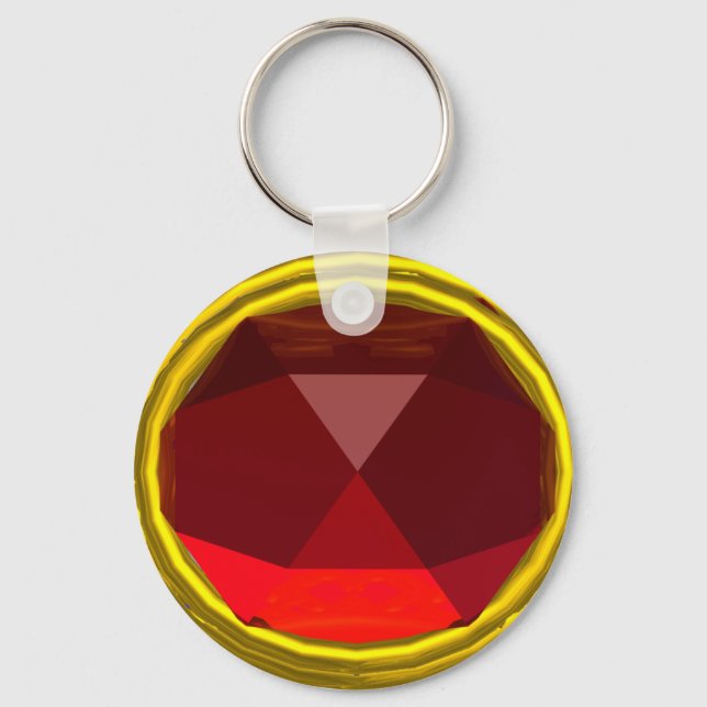 LLAVERO MÁGICA ROJA RUBY GEMSTONE (Anverso)