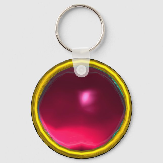 LLAVERO MÁGICA ROPA FUCHSIA RUBY GEMSTONE (Anverso)