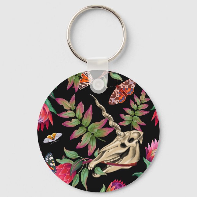 Llavero Magical Forest Unicorn Dark Pattern. (Anverso)