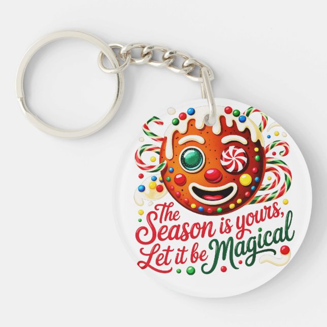 Llavero Magical Gingerbread Man Keychain: Cute Christmas  (Frente)