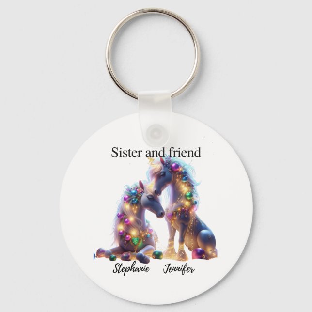 Llavero Magical Unicorn Sisters de Unicornio (Anverso)
